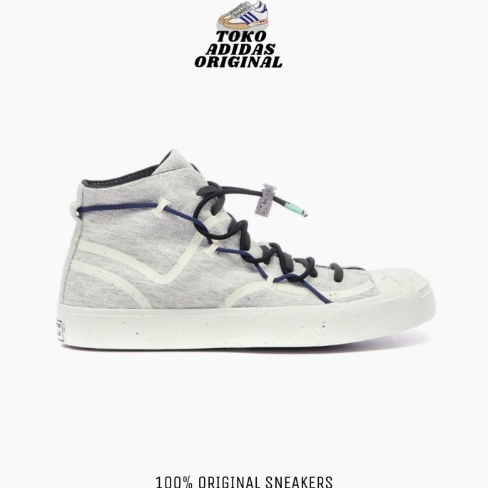 SEPATU CASUAL CONVERSE RENEW JACK PURCELL MID GREY ORIGINAL 100% BNIB