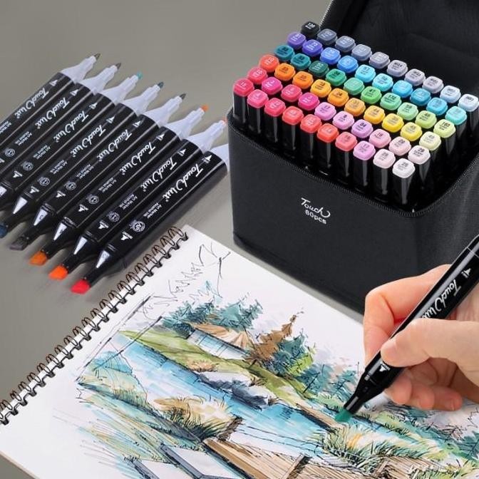 

Stabilo Spidol Warna Dual Side Fine Art Brush Pen Art Marker Set