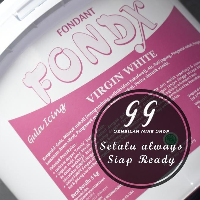 

Promo Fondx Fondant Virgin White 5 Kg Gula Icing Putih Fondan Vondant