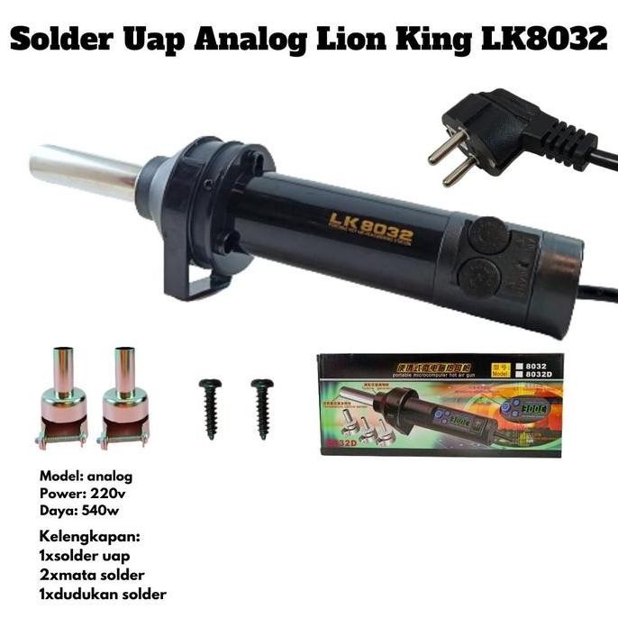 Grosir Solder Uap Analog Lion King Lk8032 Solder Uap Portable Lk 8032