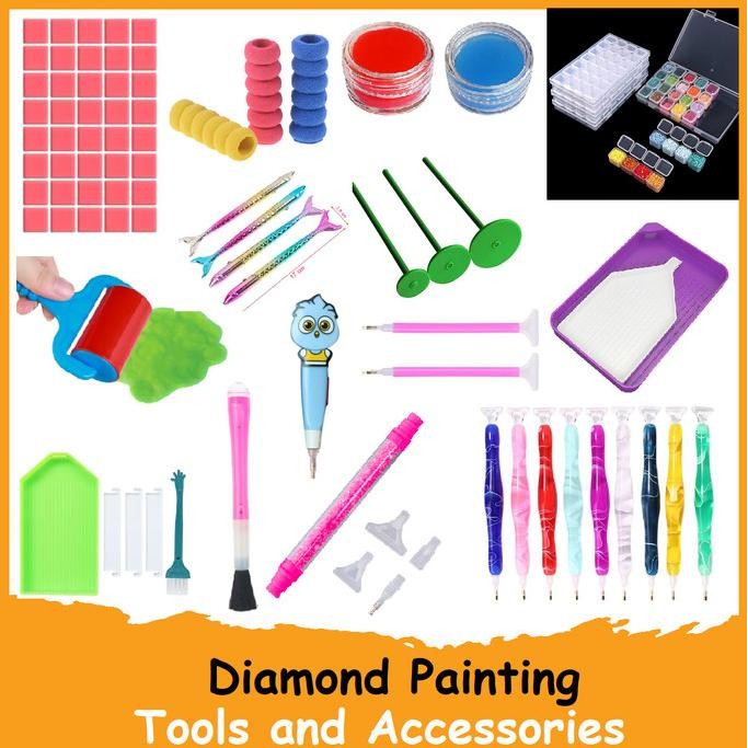 

Diamond Painting Kit Tool Set Pen Glue Tray