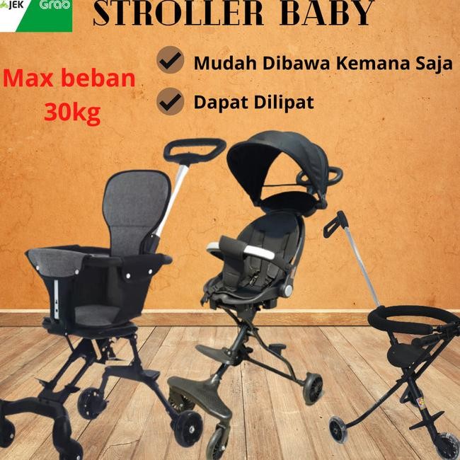 Troller Bayi Lipat Ereta Dorong Ana Balita Troller Traveler