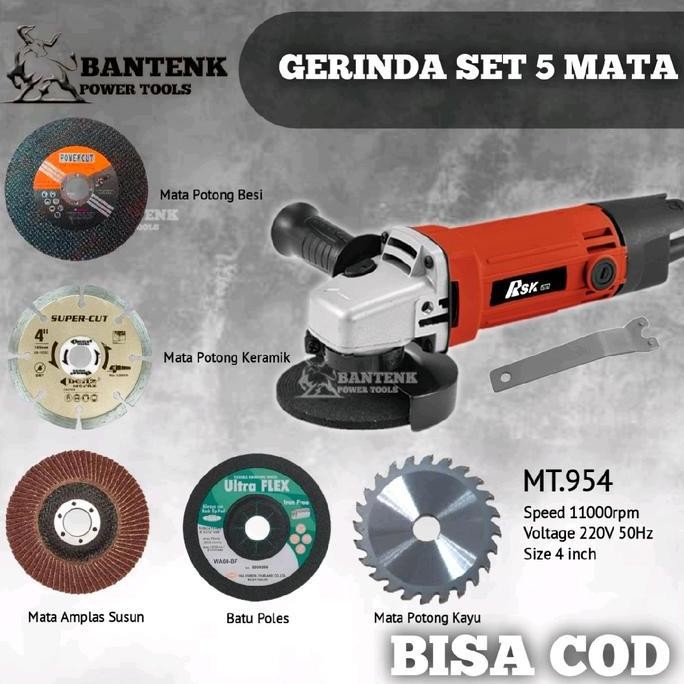 Promo Mesin Gerinda Listrik Rsk Tstar Set 5 Mata Gerinda Gerinda Selepan Listrik Rsk Penggiling Sudu