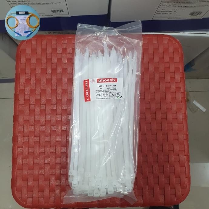 

KABEL TIES 2OOMMX4,8MM PUTIH ISI 100PCS