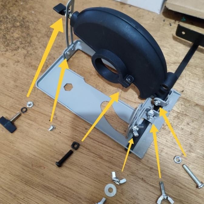 Grosir Mata Gerinda Batu Potong Besi Baja Stainless Cutting + Dudukan Circular