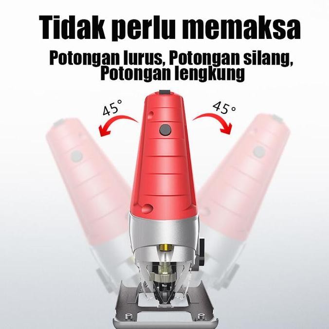 Sale Gergaji Kayu Listrik 55Mm 550W Jigsaw / Mesin Jig Saw Jigsaw / Mesin Gergaji Listrik Kayu / Pak