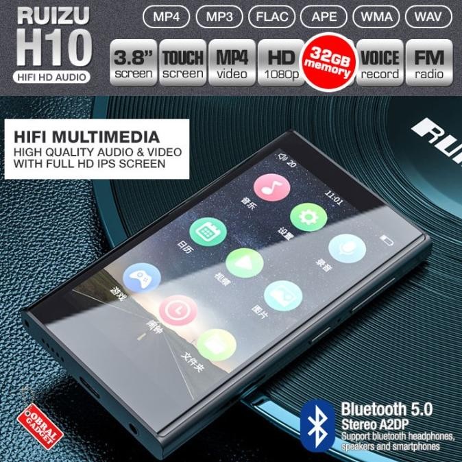 HOT SALE Ruizu H10 MP3 MP4 Audio Video Player Bluetooth HQ SQ FM FLAC Portable