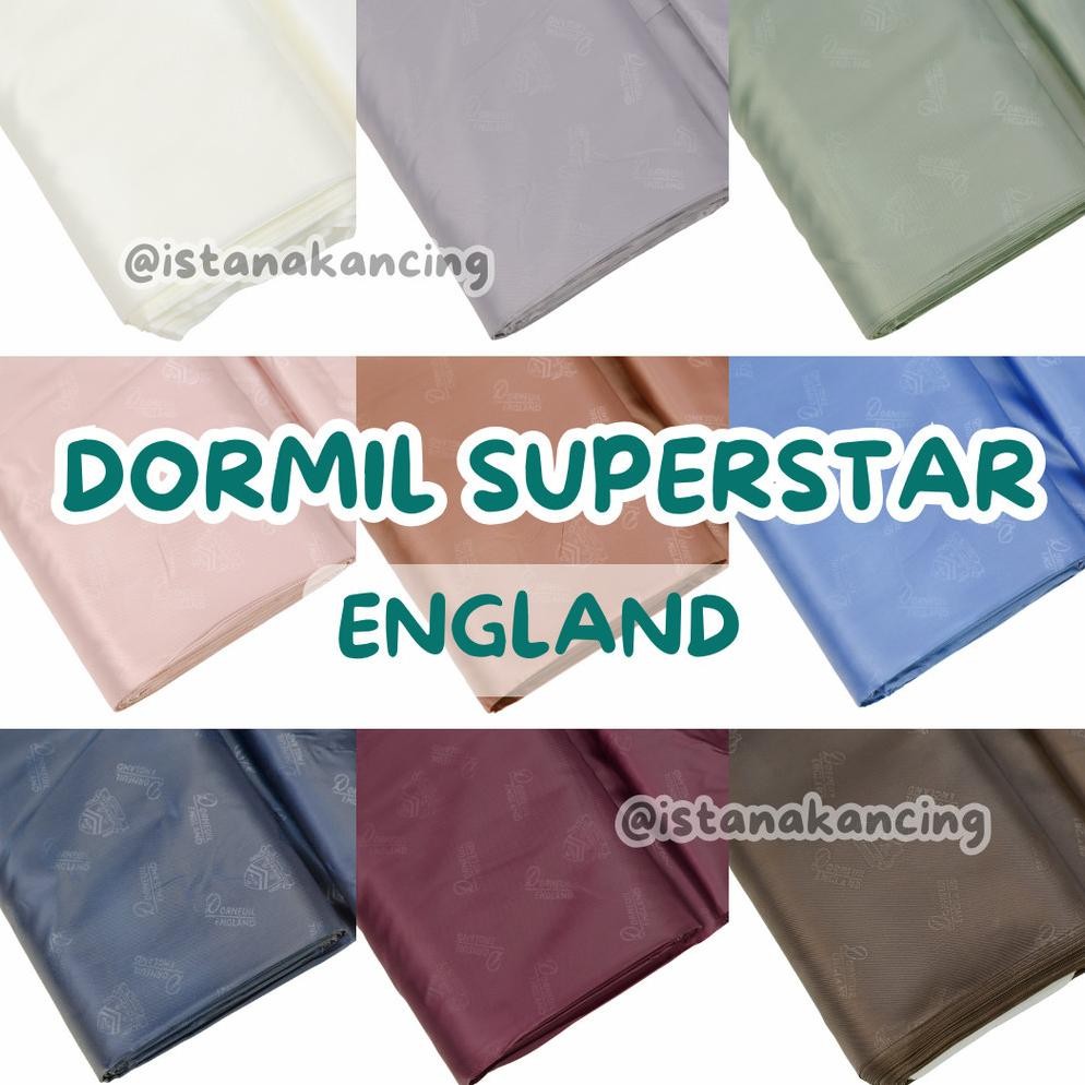 Kain Furing Dormeuil England Satin Super Halus Furing Jas Tas Gamis  Dress Superstar | Istana Kancin