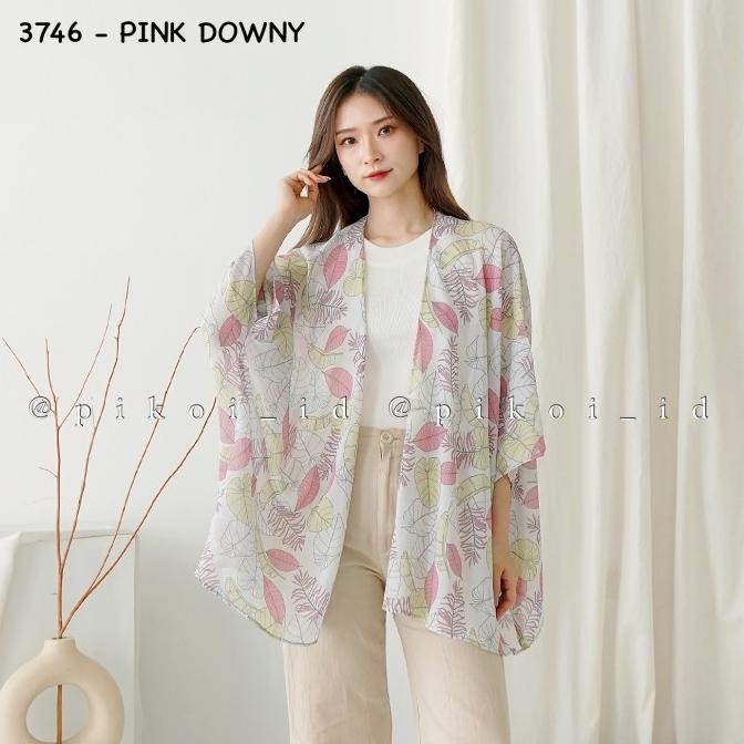 Floral Outer / Luaran Bunga / Cardigan motif murah / Kimono ikat bunga JS