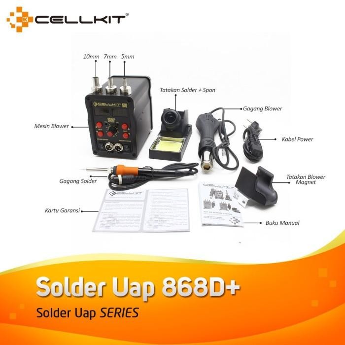 Solder Uap / Blower Dan Solder Cellkit 868D+ Original Original Dan Terpercaya