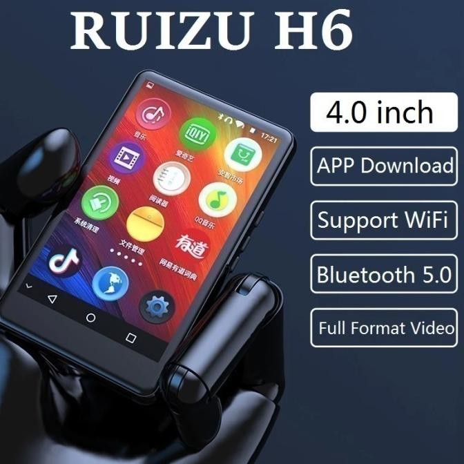 PROMO RUIZU H6 16GB - MP3 MP4 HD Digital Audio Player - Android 5.1 Support