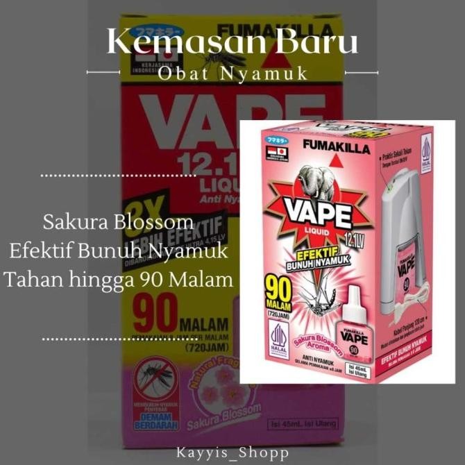 [Good] FUMAKILLA Vape Ultra Liquid 45 Malam Anti Nyamuk - Obat Nyamuk Elektrik