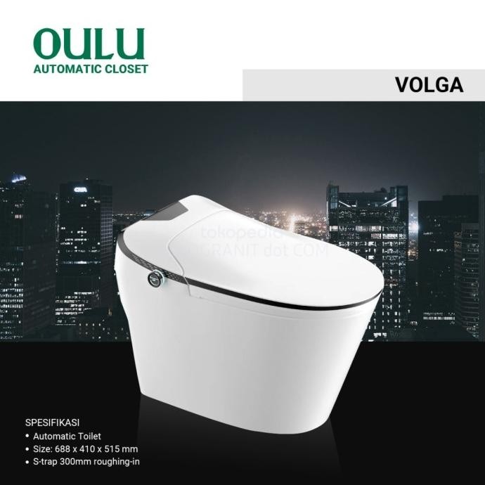 Sandimas Oulu Kloset Closet Duduk Otomatis Volga  [Free Ongkir] New Stok