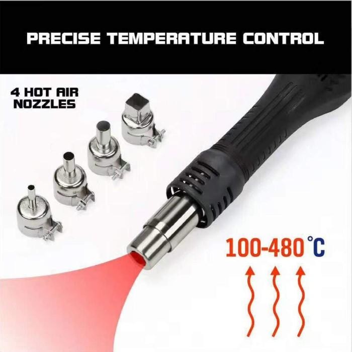 Solder Uap Blower Heat Gun Soldering Station 750 Watt Mypovos 8582D Original Dan Terpercaya