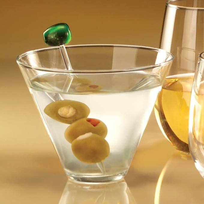 TERBARU Martini Stemless Glass Gelas Martini Gelas Cocktail # LIBBEY 13.5 oz
