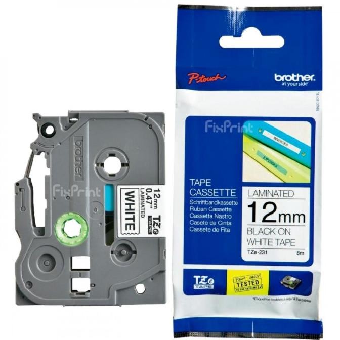 

Label Tape Original 12Mm Tze-231 Tze 231 Gl100 Pt Cube Ptd200 Ptd210 Co