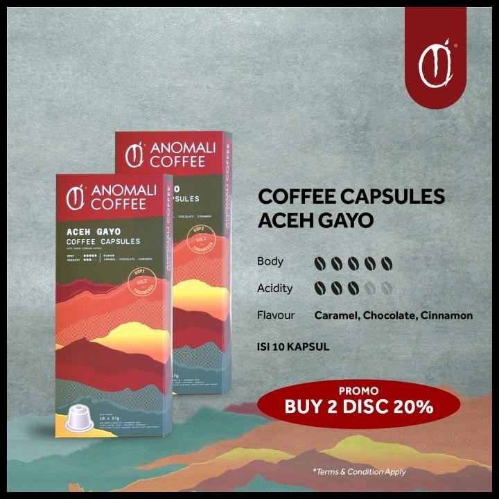 

Anomali Coffee Capsules Aceh Gayo Original Best Seller