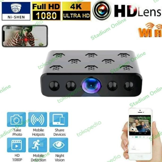 TERLARIS Kamera Super Mini Wifi HD Spy Camera - Micro Camera XD CCTV Pengintai