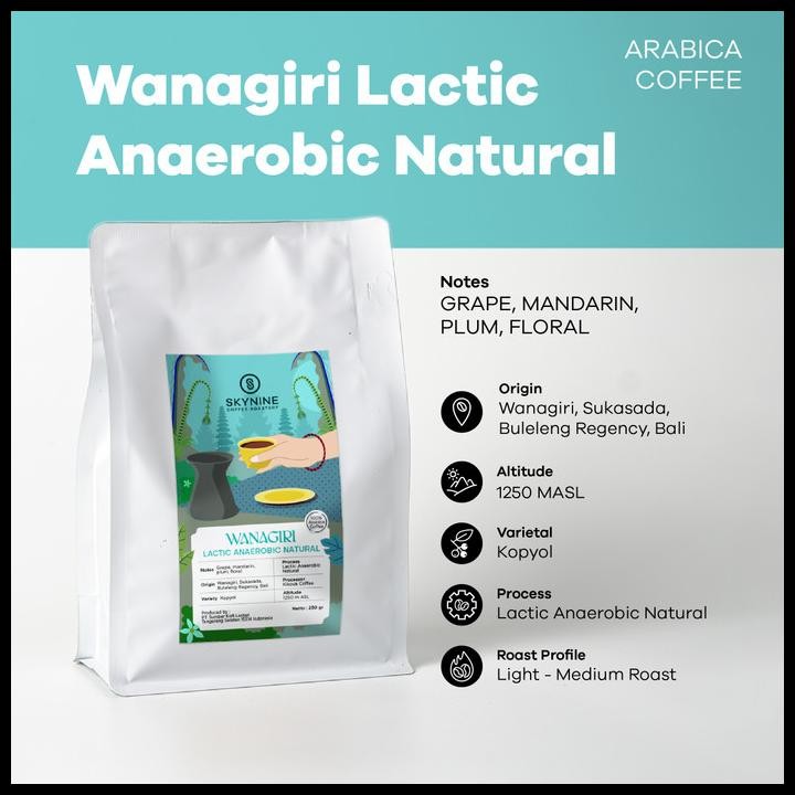 

Kopi Arabika Wanagiri Lactic Anaerobic Natural Roasted Beans Original Best Seller