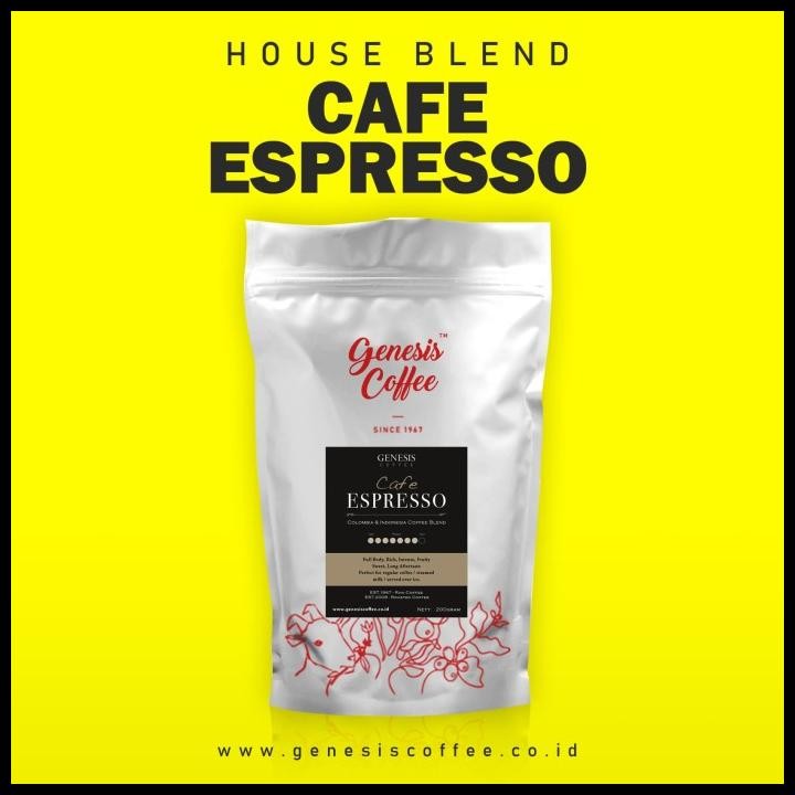 

Genesis Coffee Cafe Espresso - Arabica Colombia Indonesia Coffee Blend Original Best Seller