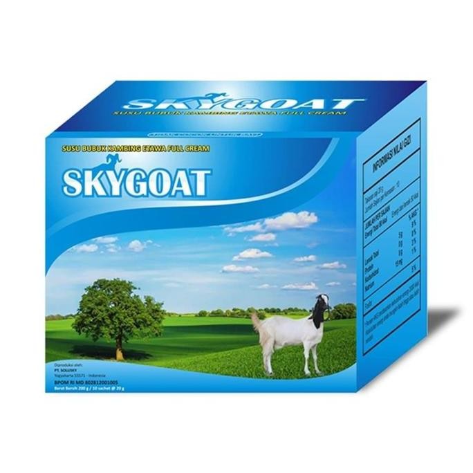 

PAKET 4 BOX SkyGoat Susu Kambing Etawa Bubuk Vanilla Sky Goat Dairy Milk bebas kolesterol sachet Vanila [terbaik]