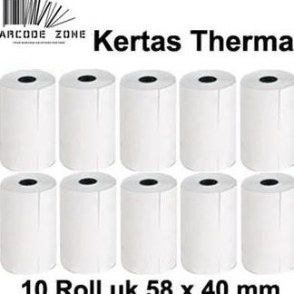 

Kertas Struk Thermal Paper / POS Mobile Printer - EDC VSC 58x40mm -13 Tinta roll murah