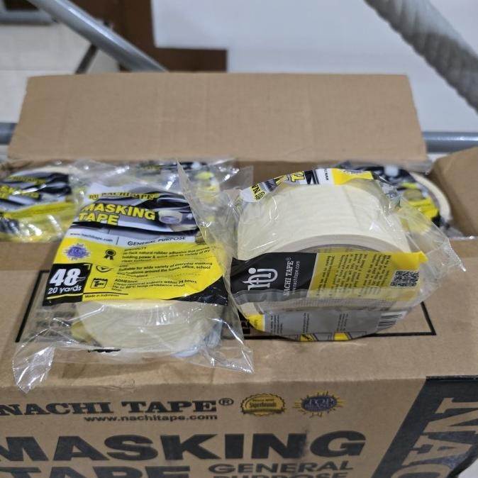 

Masking tape/Lakban kertas Nachi 2inch 48mm x 18mtr (min 1dus =48roll) murah