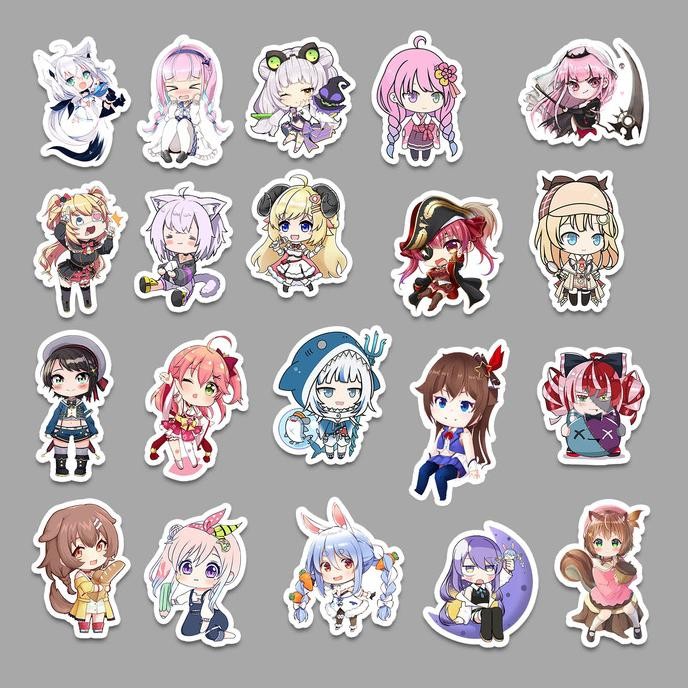 STICKER PACK TUMBLR - HOLOLIVE CHIBI [20 PCS] murah