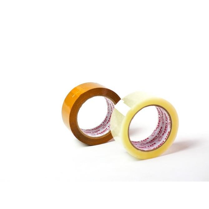 

Lakban Bening / Cokelat [DUS] RABBIT TAPE Ekonomis 45mm x 100 Yard murah