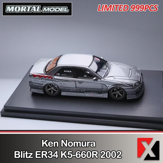 MORTAL 1:64 NISSAN URAS ER34 KEN NOMURA BLITZ ER34 K5-660R 2002 D1 GRAND PRIX 2104T