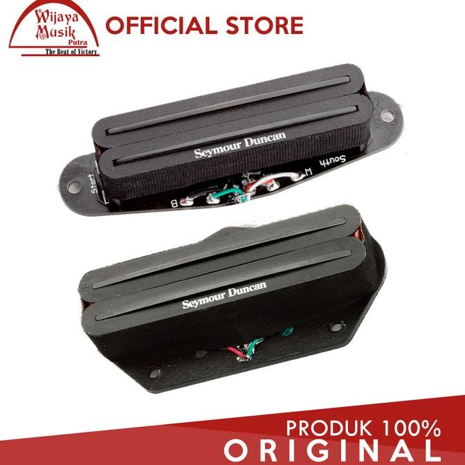 Seymour Duncan Sthr-1 Set Hot Rails Tele Pickup - Hitam Co