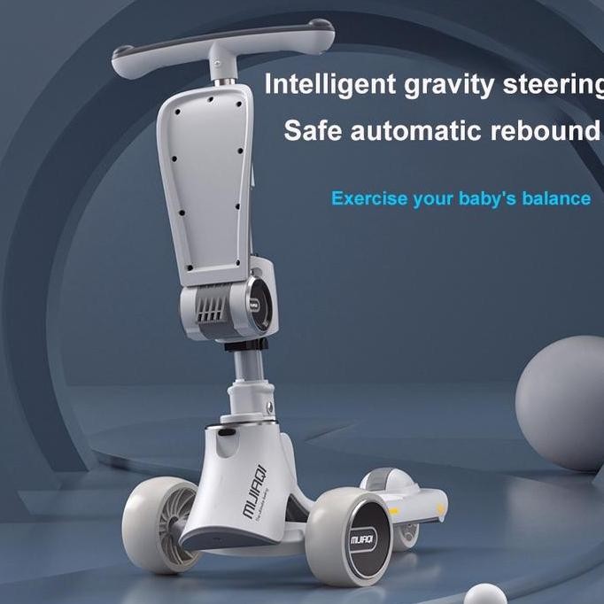 Murah Skuter Untuk Anak-Anak 3 In 1 Skuter Anak Tinggi Yang Dapat Disesuaikan Untuk Anak Perempuan &