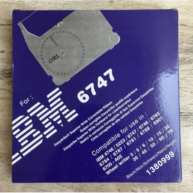 Pita mesin tik ORI utk IBM 6747 correctable typewriter ribbon