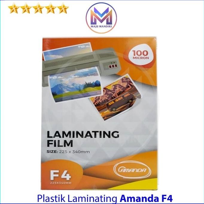 

Plastik Laminating Film Amanda F4 100 Micron / Isi 100 Lembar
