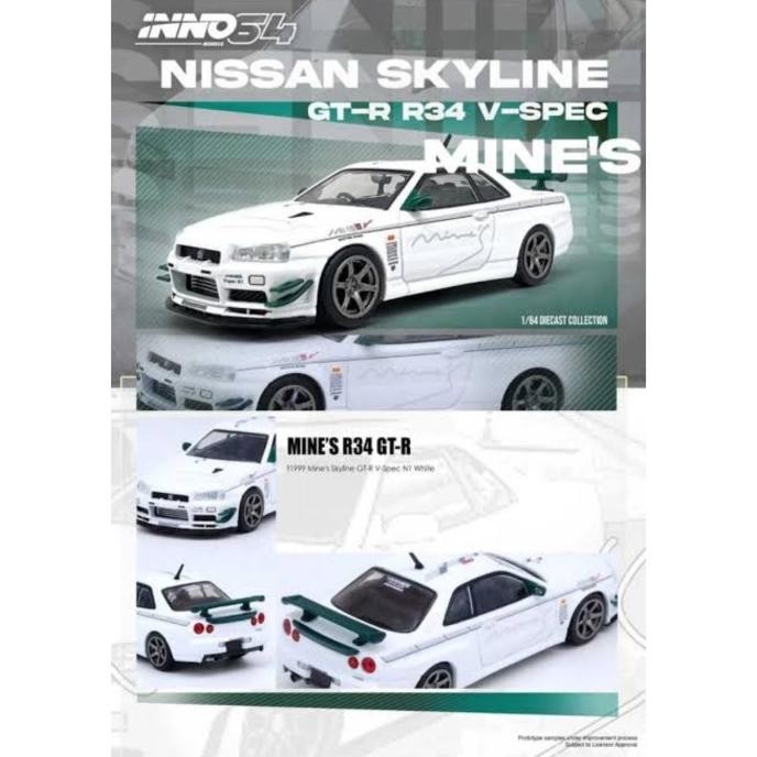 Sale Inno64 Inno - Nissan Skyline Gtr R34 V-Spec Mine'S Mines