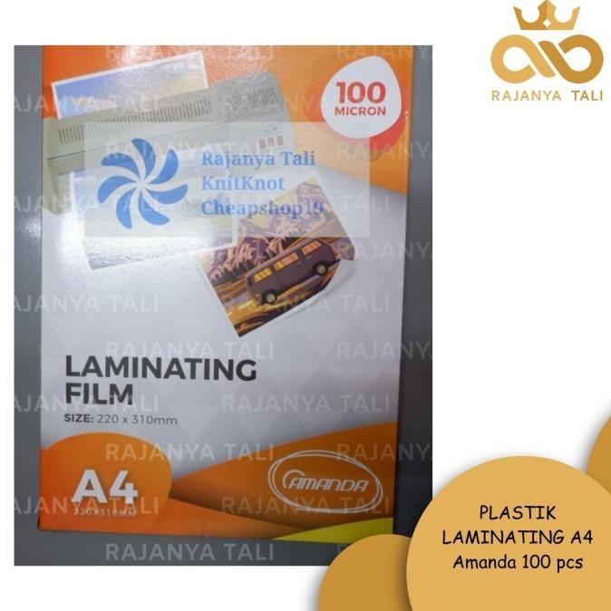 

PLASTIK LAMINATING A4 Amanda 100 pcs