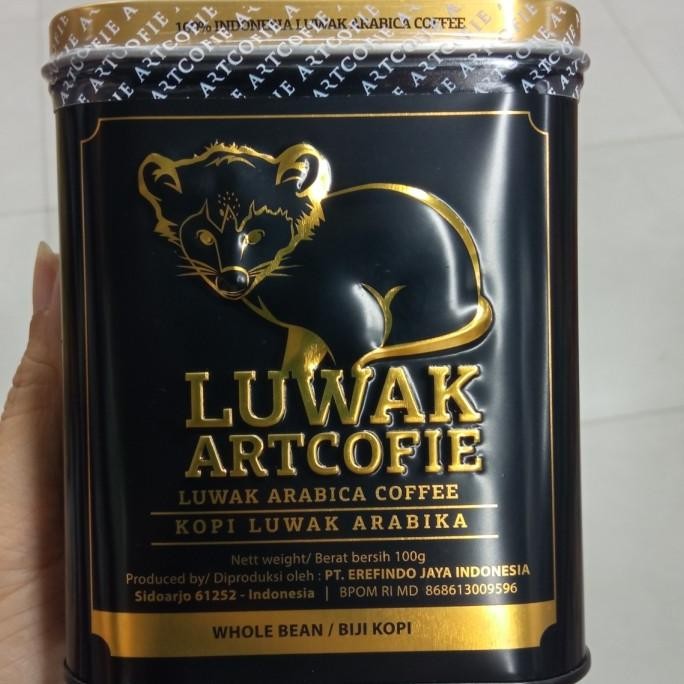 

(:(:(:(] artcofie luwak arabica Bean tin 100gr