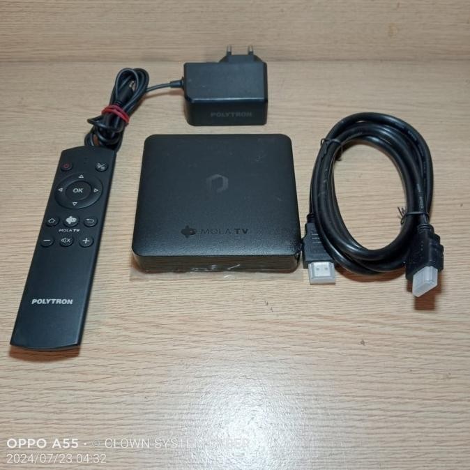 CO Android tv box polytron pdb m11 mola tv streaming original