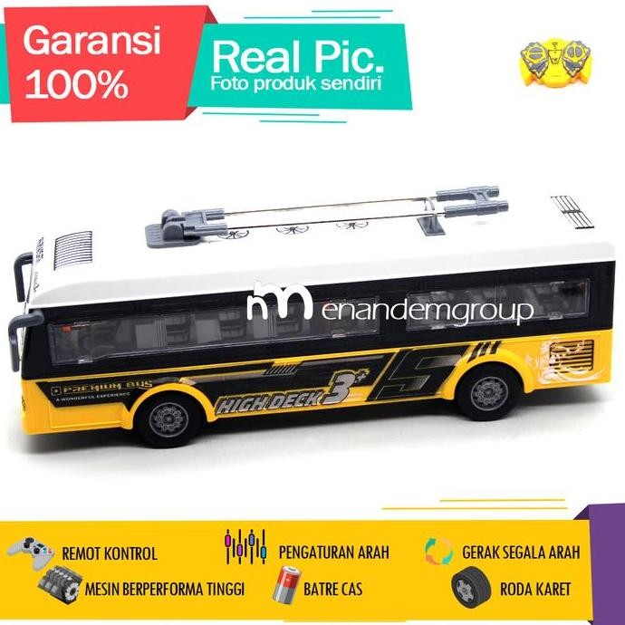 Murah Mainan Mobil Remot Kontrol Rc Bus Listrik Lrt Telolet Basuri Buka Pintu Batre Cas Control Remo