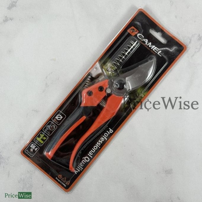 Kualitas terbaik] Gunting Dahan Tanaman Gagang Fiber Camel / Pruning Scissors / Gunting Ranting Kebu