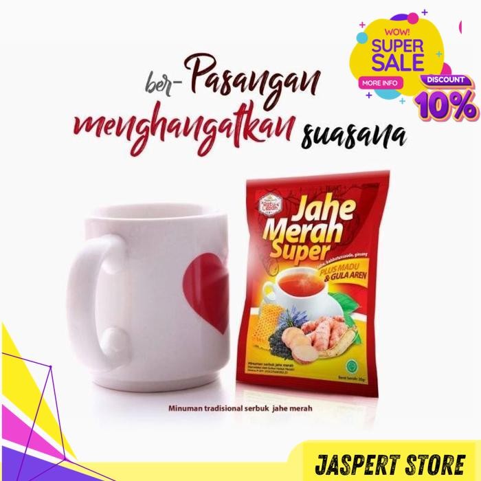 

JAHE MERAH SUPER GULA AREN RATU LEBAH PLUS MADU HABBATS & GINGSENG BY JASPERT STORE TERMURAH !!!