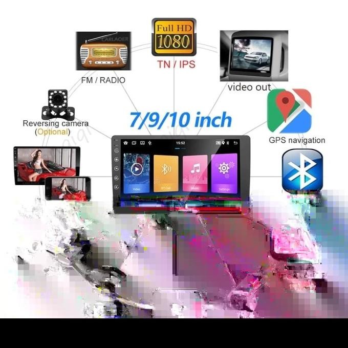 Headunit Monqiqi 9 & 10 inch Android 12 Ram 4/32 Mobil+Camera mundur Free