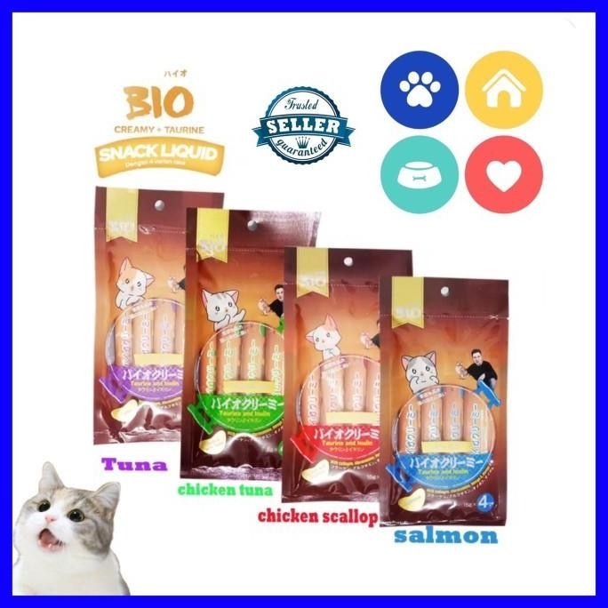 Grosir Bio Creamy 1 Dus Isi 12 Pack Cat Treat Snack Kucing No Ciao Meo Creamy