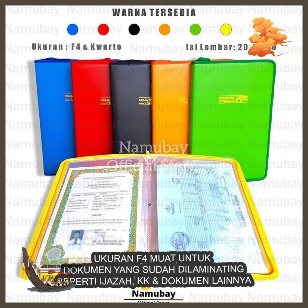 Dokumen Keeper Isi 20,40,60 Lembar/Dokumen Keeper Resleting/Map Anti Air/Map Dokumen/Clear Holder/Ma