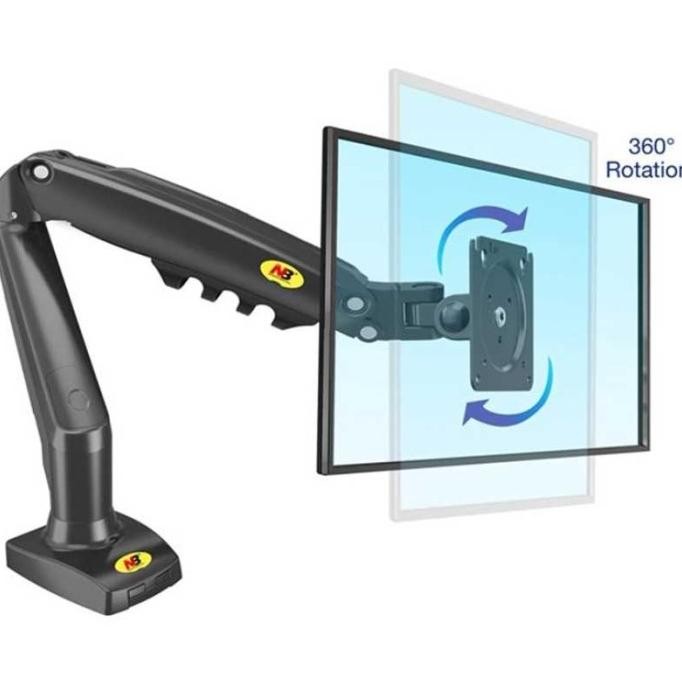 CO NB Bracket Breket Monitor Komputer LED LCD Swivel Lengan Wall Mount 17 19 20 21 24 25 27 30 Inch 