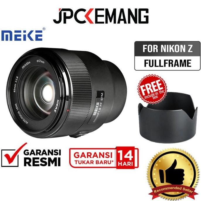 Murah Meike Af 85Mm F1.8 For Nikon Z Fullframe Lens Meike 85 Mm F/1.8 Fx Garansi Resmi
