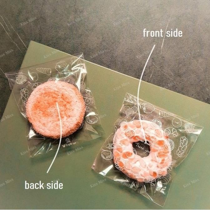 

PLASTIK OPP ROTI MOTIF - 15x18 - donat - makanan - lem - bakery - seal murah