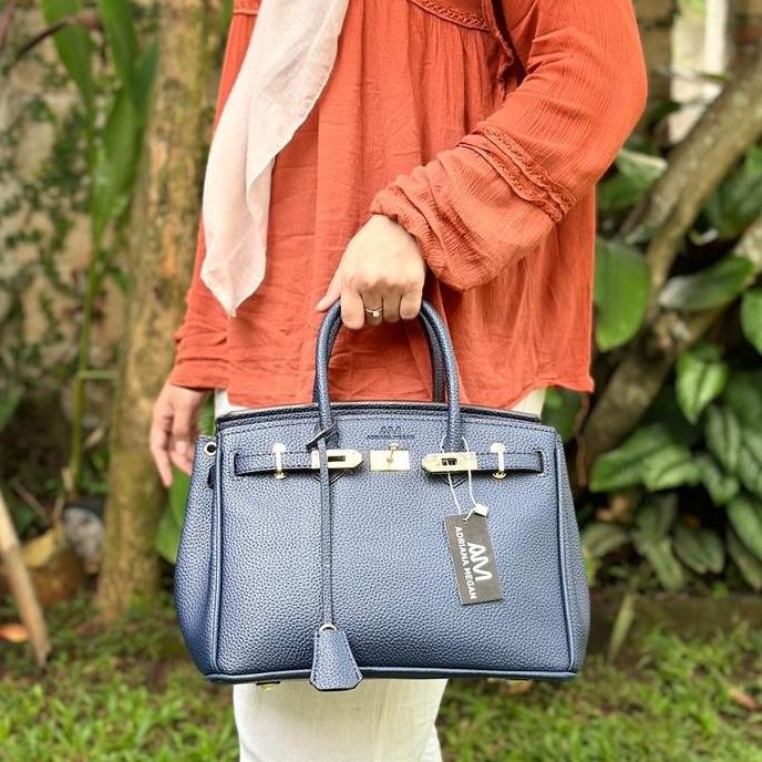Tas Wanita Adriana Megan  AM Birkin Kulit Jeruk Original dengan Ukuran 30cm