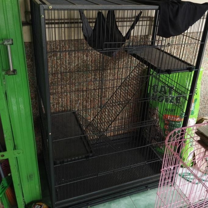 Murah Kandang Tingkat Besi Octagon Cat-10/ Kandang Kucing