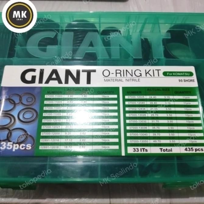 Oring Box Komatsu Giant Oring Kit Komatsu Oring Set Box Oring Kit Box New Stok